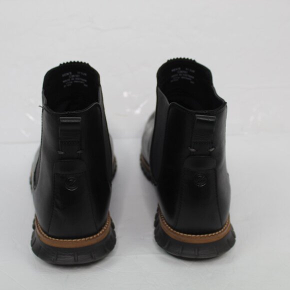 COLE HAAN Mens Black Pull Tab Zerogrand Waterproof Platform Chelsea Boots 11.5 main image 8